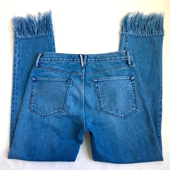 3x1 NYC Fringe Hem Buttonfly Mid rise Crop Jeans 25 - Picture 4 of 17